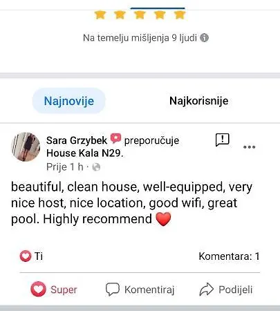 House Kala N29 Jezera