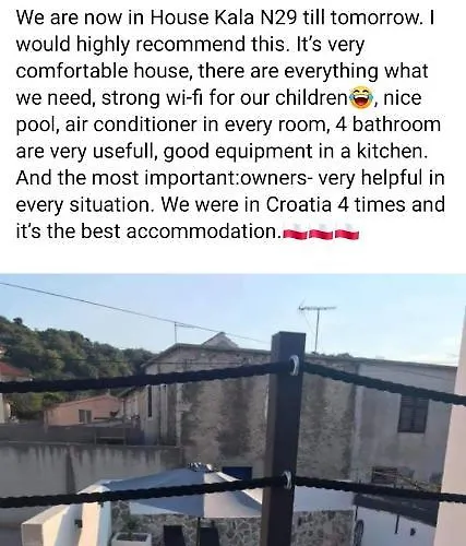 Hébergement de vacances House Kala N29 *