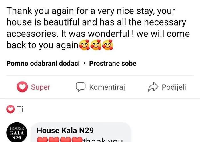 House Kala N29 Hébergement de vacances *